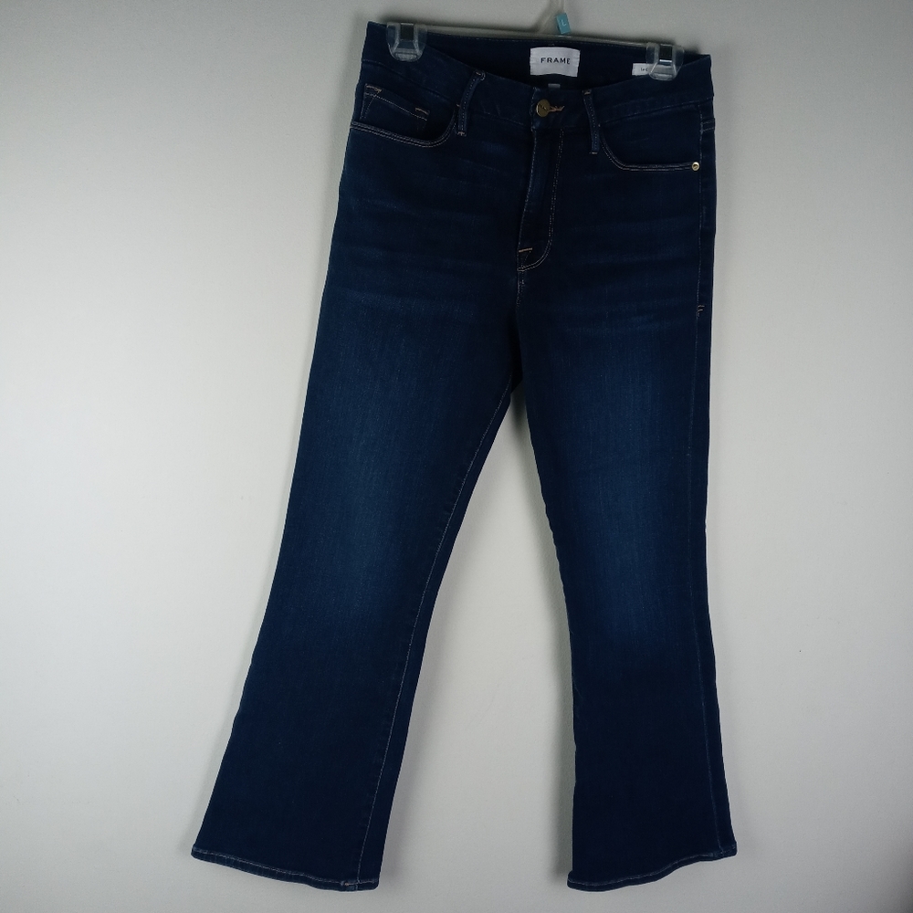 Frame Denim Women's Boot Cut Jeans - Dark Blue